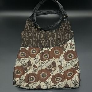 Maruca Brown & Green "Cafe Sling" Handmade in Boulder, Colorado Crossbody Bag